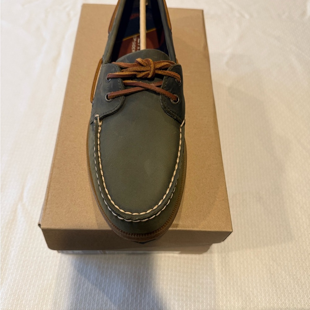 Sperry Olive Boat Shoes for Men